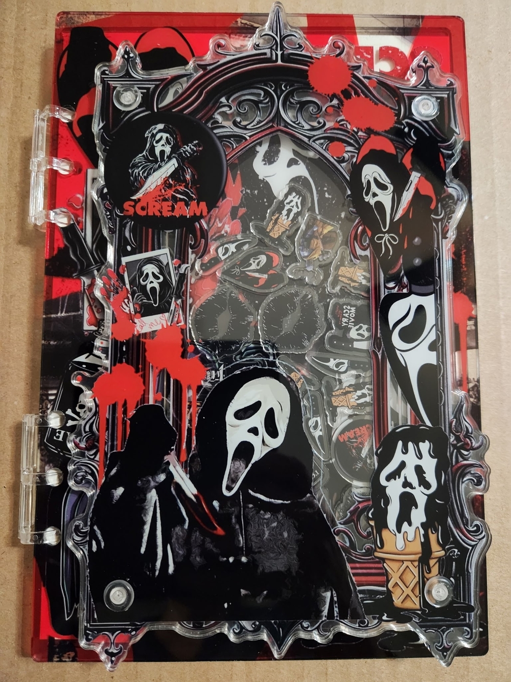 Ghost Face A5 Acrylic Shaker Notebook